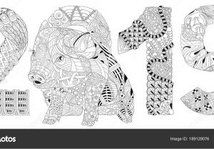 Livre Coloriage Avec Numero Livre De Coloriage Cochon Avec Numéro 2019 Pour Vecteur Adultes