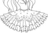 Livre Coloriage Ballerina Página De Bailarina Para Colorir — Ilustra§£o De Stock