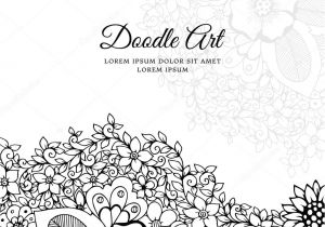 Livre Coloriage Destressant Illustration Vectorielle Du Cadre Floral Zen Tangle Dudlart Livre