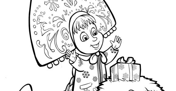 Livre Coloriage Masha Et Michka Coloriage Masha Et Michka Offre Un Cadeau A Hedgehog Jecolorie