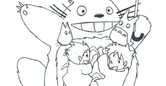 Livre Coloriage totoro Mon Voisin totoro Coloriage Adult Coloring Pages