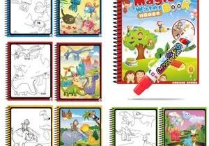 Livre De Coloriage à L Eau "livre Doodle De Dessin De L Eau Magique Coloriage Stylo