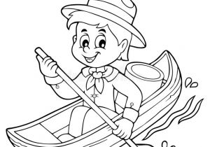Livre De Coloriage à L Eau Thème 1 De Garçon De Scout De L Eau De Livre De Coloriage