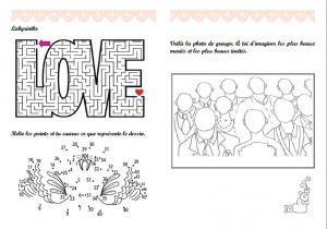 Livret Coloriage Mariage Gratuit Livret De Jeux Activités Mariage Home Made 7 10 Ans Filles En