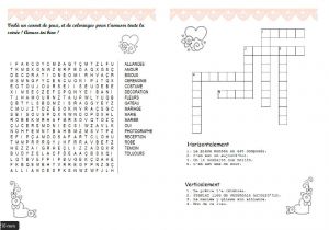 Livret Coloriage Mariage Word Livret De Jeux Activités Mariage Home Made 7 10 Ans Filles En