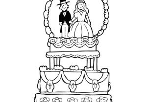 Livret De Coloriage Mariage Pdf Coloriage G¢teau Mariage A Imprimer Gratuit