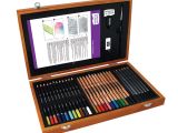 Malette De Coloriage En Bois Coffret Bois Techniques Du Dessin Cultura