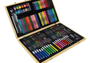 Malette De Coloriage En Bois Mallette   Dessin En Bois 180 Pi¨ces Creamania Art King Jouet