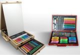 Malette De Coloriage En Bois Mallette En Bois Et Accessoires Pour Dessin Et Peinture Au Choix