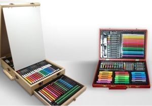 Malette De Coloriage En Bois Mallette En Bois Et Accessoires Pour Dessin Et Peinture Au Choix