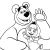Masha Et Michka Coloriage En Ligne Coloriage Masha Et Michka Bonjour A tous Dessin