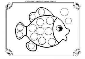Mescoloriages.com Gratuits Poisson   Gommettes Pinterest