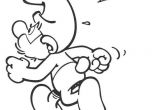Mon-coloriage.com Le Grand Schtroumpf Pas Content Coloring Pages