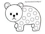 Nounou Du nord Coloriage Noel Coloriage   Gommettes L Ours Dessiné Par Nounoudunord