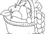 Panier De Fruits Coloriage Coloriage De Fruits Dessin Panier Fruit à Colorier
