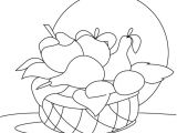 Panier De Fruits Coloriage Coloriage De Fruits Dessin Un Magnifique Panier De Fruits