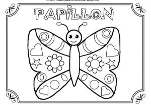 Papillon Coloriage A Imprimer Papillon Coloriage Pour Gommettes En Couleur