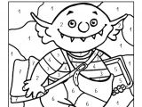Pepit Be Coloriage Magique Le Petit Ogre Veut Aller   L école Coloriage Magique Avec Des