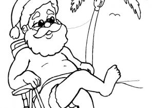 Pere Noel Cheminee Coloriage A Colorier Le P¨re No L   La Plage Pendant Les Vacances D