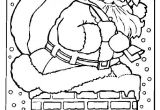 Pere Noel Cheminee Coloriage Free Christmas Coloring Pages