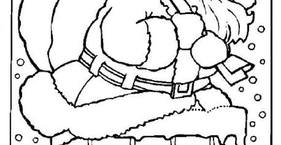 Pere Noel Cheminee Coloriage Free Christmas Coloring Pages