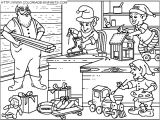 Pere Noel Et Ses Lutins Coloriage Coloriage Fetes Noel Maison Pere Noel à Imprimer Et à Colorier