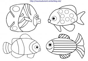 Poisson Coloriage à Imprimer Coloriage Poisson D Avril Tfou