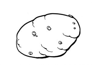 Pomme De Terre Coloriage Dessin à Colorier Pomme De Terre A Imprimer