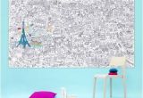 Poster Geant Coloriage Poster Grand Paris Géant   Colorier 180 X 100 Cm Grand Paris