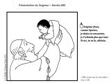 Présentation De Jésus Au Temple Coloriage Années A B Et C Un Dessin De Kieffer Pour La Fête De