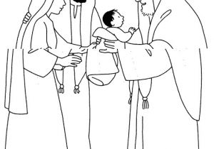 Présentation De Jésus Au Temple Coloriage Présentation De Jésus Au Temple
