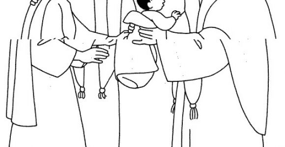 Présentation De Jésus Au Temple Coloriage Présentation De Jésus Au Temple