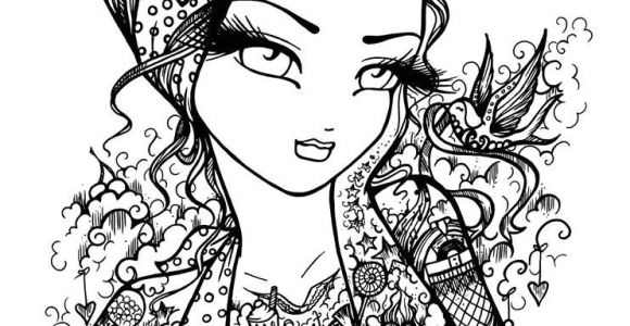 Prochaine sortie Livre Coloriage Adulte Une Page Gratuite Du Livre Tattoo Darling sortie Le 5