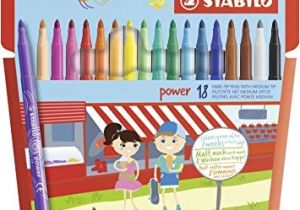 Quel Feutre Pour Coloriage Adulte Stabilo Power étui Carton De 18 Feutres Pointe Moyenne Coloris