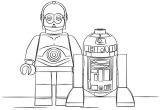 R2d2 Lego Coloriage Coloriage R2 D2 Et Z 6po Lego