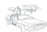 Retour Vers Le Futur Coloriage Delorean by Rose Lynn23viantart On Deviantart