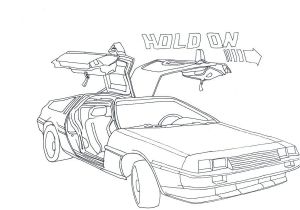 Retour Vers Le Futur Coloriage Delorean by Rose Lynn23viantart On Deviantart