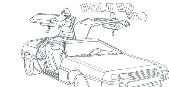 Retour Vers Le Futur Coloriage Delorean by Rose Lynn23viantart On Deviantart