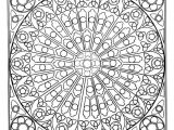 Rosace Notre Dame De Paris Coloriage Coloriage Mandala Rosace Vitraux De Cathédrale Art