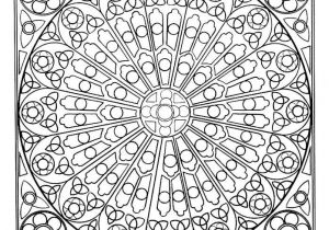 Rosace Notre Dame De Paris Coloriage Coloriage Mandala Rosace Vitraux De Cathédrale Art