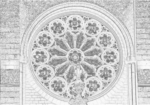 Rosace Notre Dame De Paris Coloriage Coloriage Rosace Notre Dame De Nice   Imprimer Pour Les Enfants