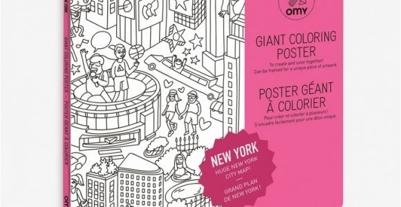 Rouleau De Coloriage Geant Poster Géant   Colorier New York
