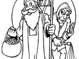 Saint Nicolas Et Père Fouettard Coloriage Coloriage Et Dessin De Noël Pour Les Enfants à Imprimer