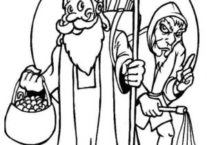 Saint Nicolas Et Père Fouettard Coloriage Coloriage Et Dessin De Noël Pour Les Enfants à Imprimer