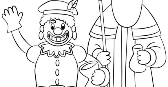 Saint Nicolas Et Père Fouettard Coloriage Coloriage Père Fouettard Et Saint Nicolas