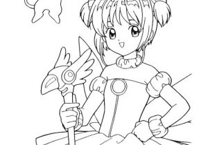 Sakura Chasseuse De Cartes Coloriage Sakura Pose Est Un Coloriage De Sakura Chasseuse De Cartes