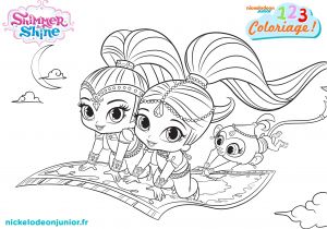 Shimmer Et Shine Coloriage 1 2 3 Coloriage