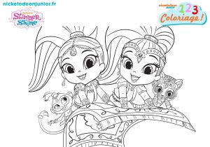 Shimmer Et Shine Coloriage 1 2 3 Coloriage Shimmer Et Shine