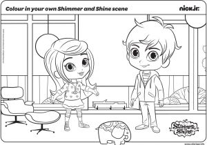 Shimmer Et Shine Coloriage Coloriage Shimmer Et Shine   Imprimer