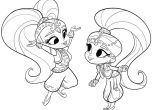 Shimmer Et Shine Coloriage Coloriage Shimmer Et Shine